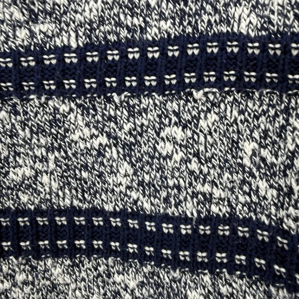LL Bean‎ Blue Striped Cotton Ragg Crew Neck Pullover Sweater XL PETITE